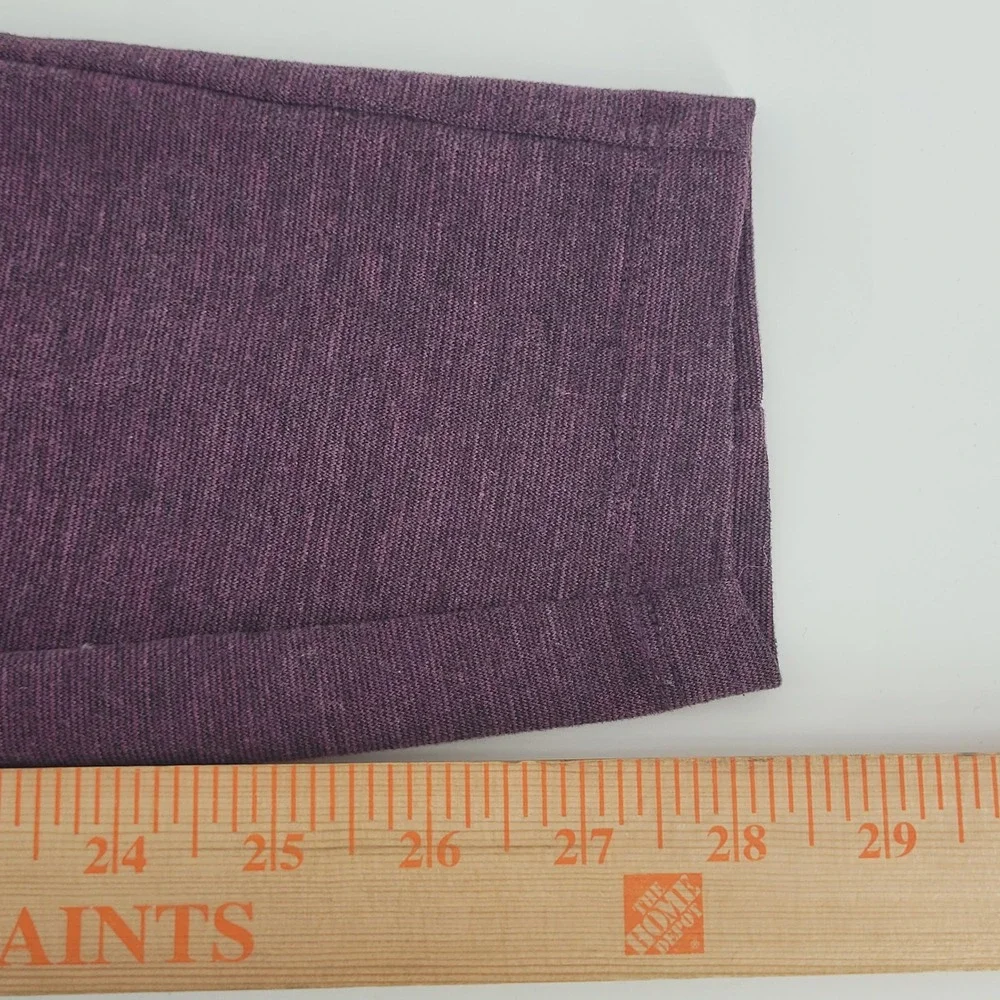 Prana Leggings Womens Medium Purple‎ Heathered High Rise Seamed Yoga Pants